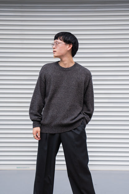 WOOL/ALPACA KNIT CREW NECK LS(ST.1294)