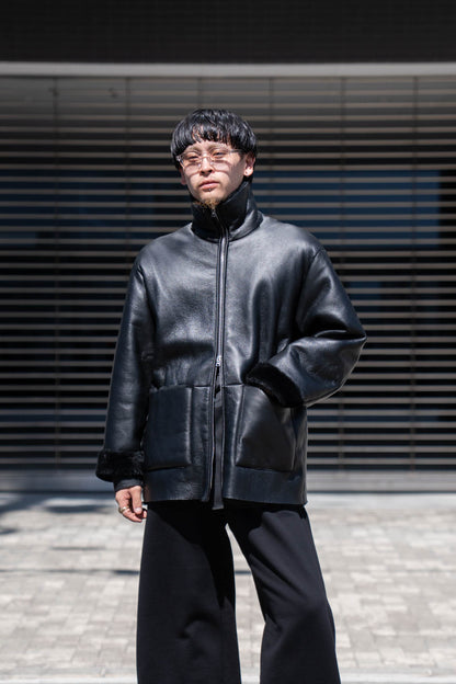 CUT-OFF MOUTON JACKET(ST.1222)