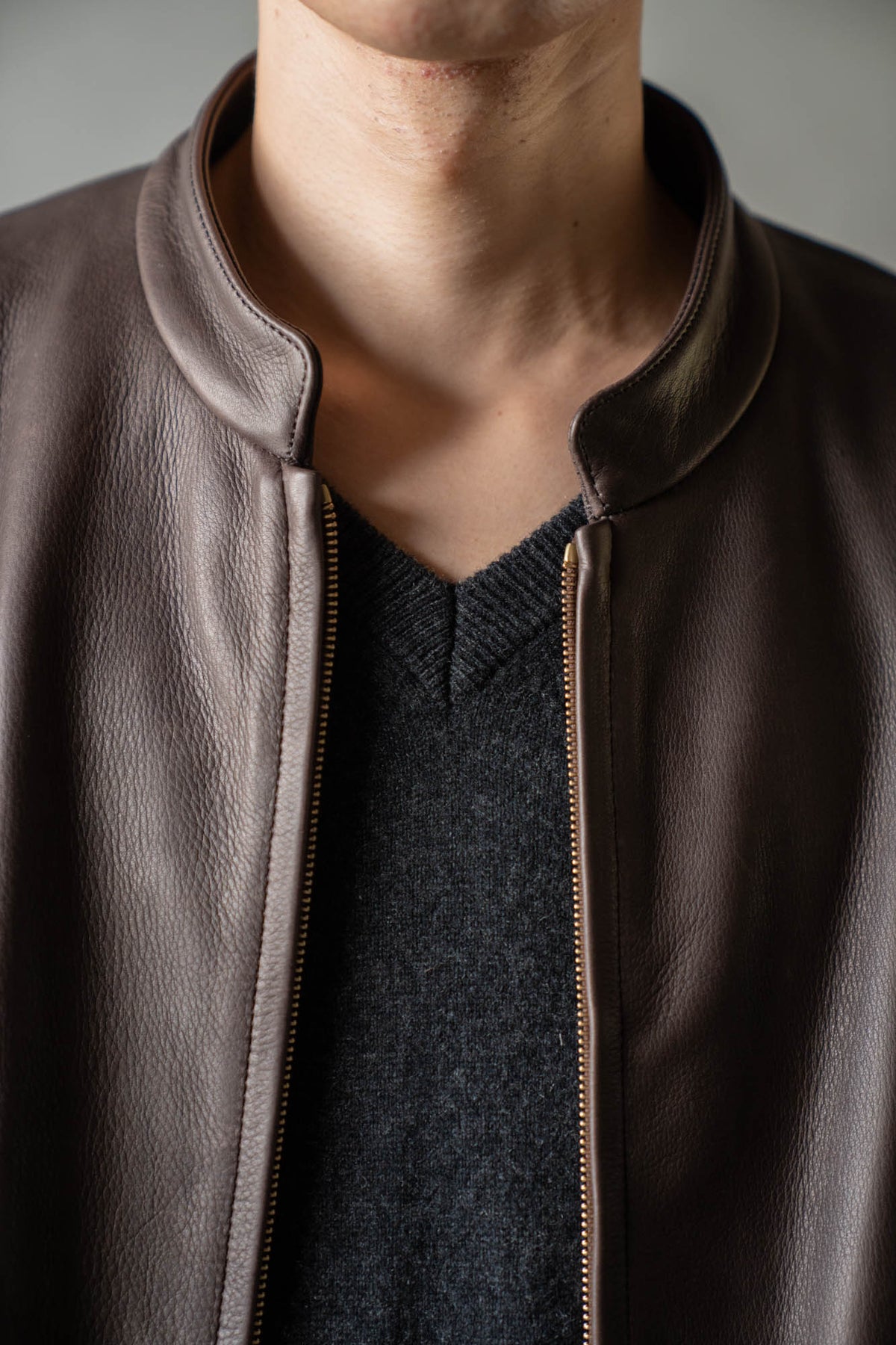 Steer Leather Racer Jacket