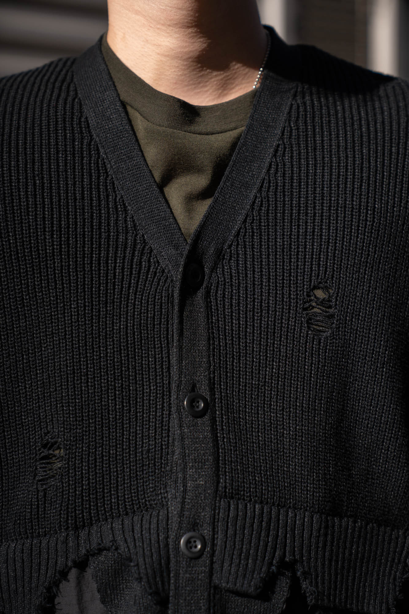 Destroyed Knit Cardigan