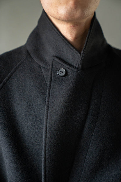 WOOL CASHMERE OVERSIZED PEAK LAPEL CHESTER COAT(ST.1533)