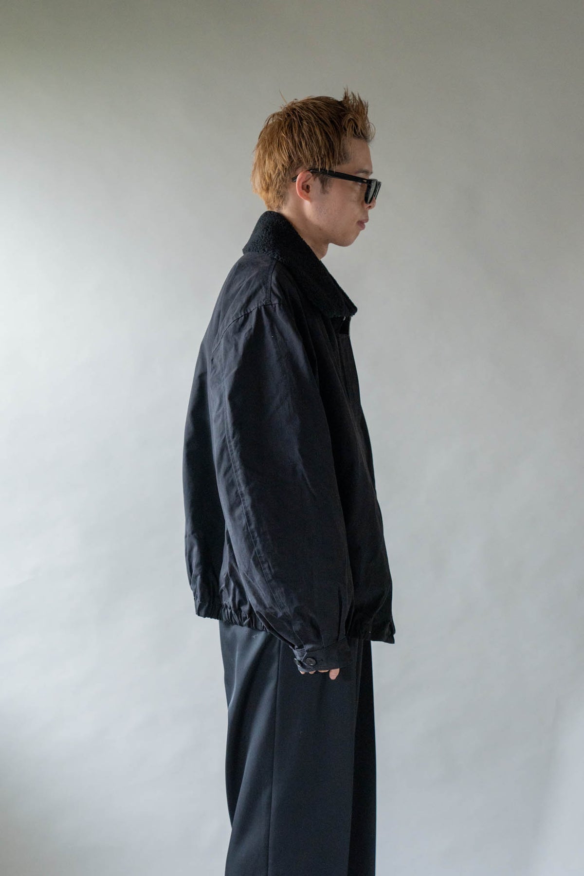 DETATCHABLE COLLAR RESIN-FINISH COTTON JACKET(ST.1576)