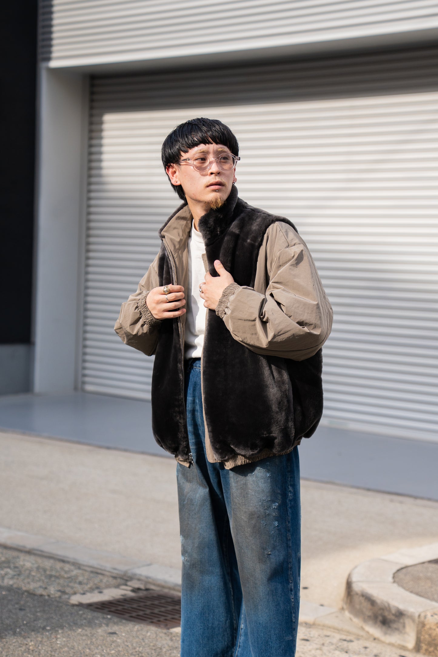 MOUTON INNER REVERSIBLE PADDED JACKET(ST.1223)