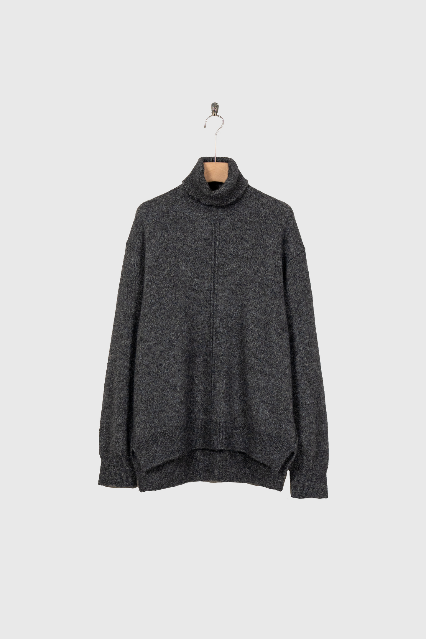 WOOL/ALPACA KNIT LOOSE TURTLE NECK PO(ST.1295)