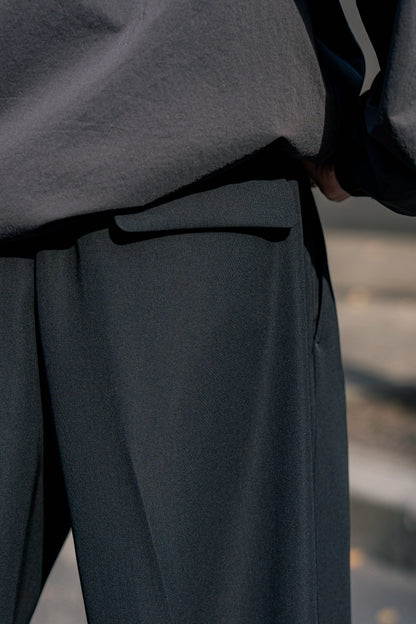 TWO TUCKS WIDE TROUSERS