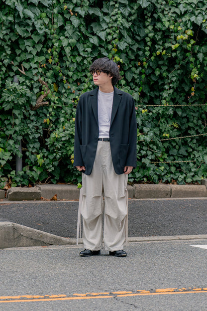 Wo/Ny poplin parachute pants