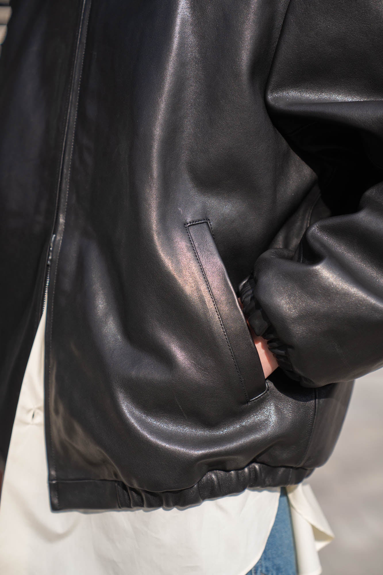 LAMBS LEATHER LIGHT ZIP JACKE(ST.1379)