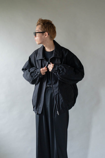 DETATCHABLE COLLAR RESIN-FINISH COTTON JACKET(ST.1576)