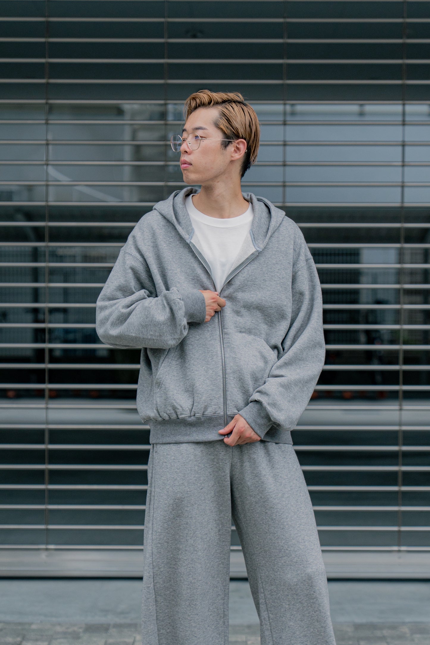 YAK/COTTON SWEAT ZIP HOODY(ST.1287)