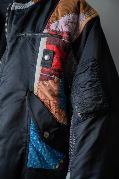 Quilt bomber jacket