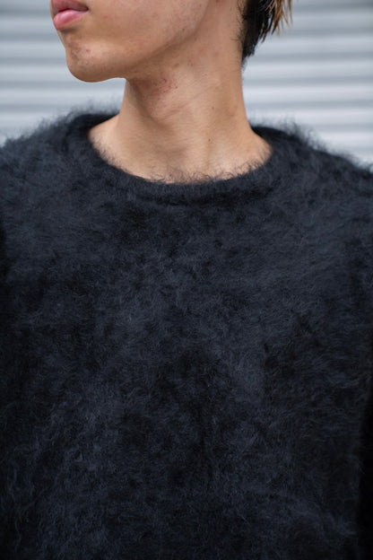 CASHMERE SHAGGY KNIT CREW NECK LS(ST.1307)