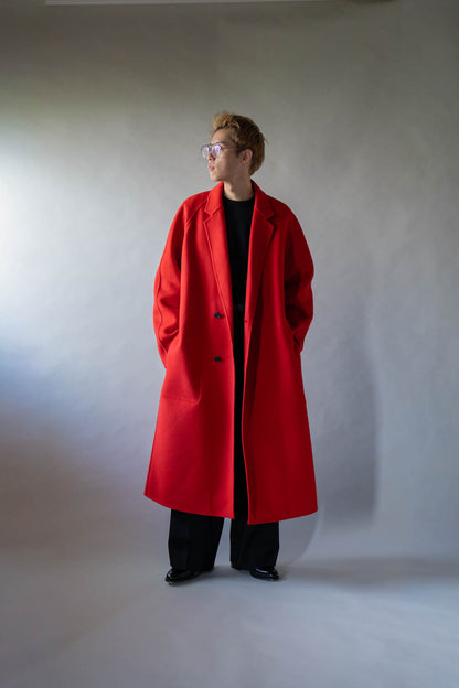 W/CA DOUBLE FACE NOTCH LAPEL COAT(ST.1544)