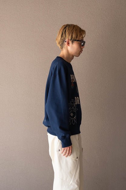 Hand-stitched sweatshirt