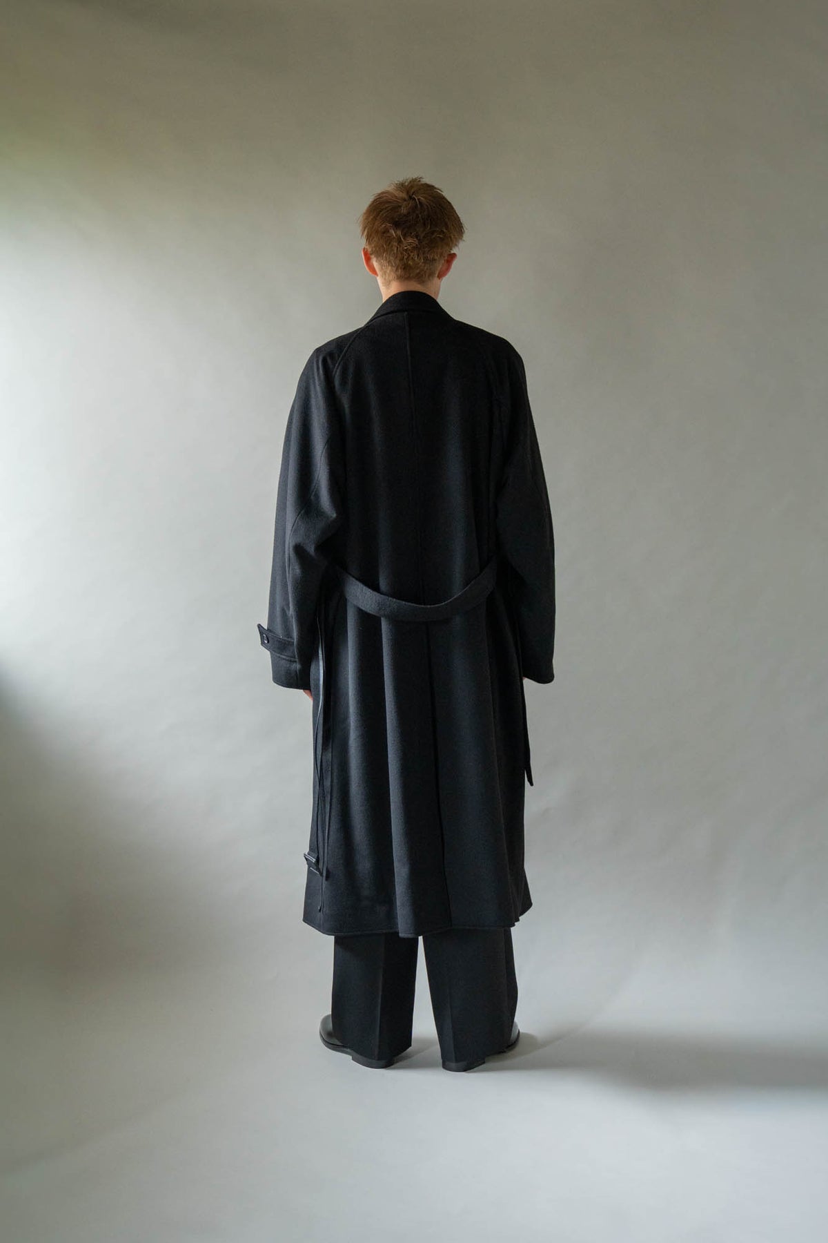 WOOL CASHMERE OVERSIZED PEAK LAPEL CHESTER COAT(ST.1533)