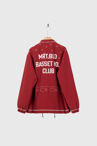 Cross-stitch coach jacket