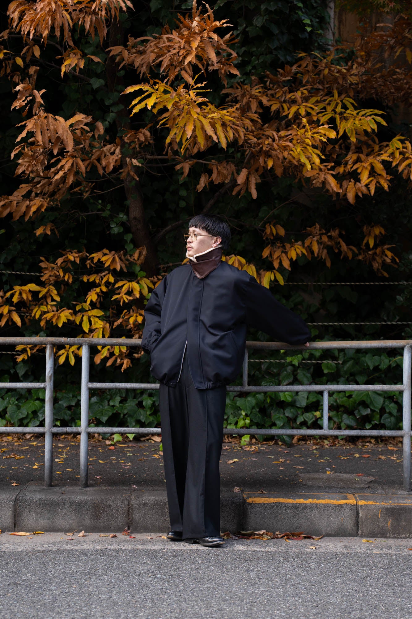 MOUTON COLLAR PADDED JACKET(ST.1377)