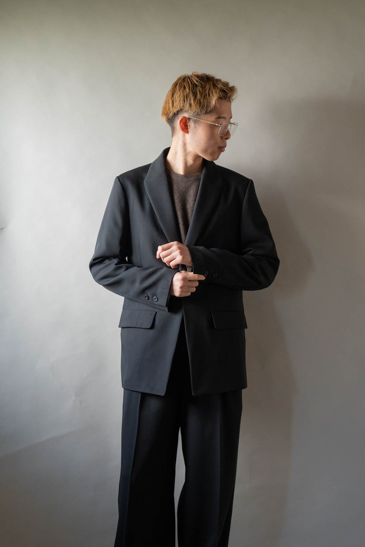 MODIFIED SHAWL-COLLAR JACKET