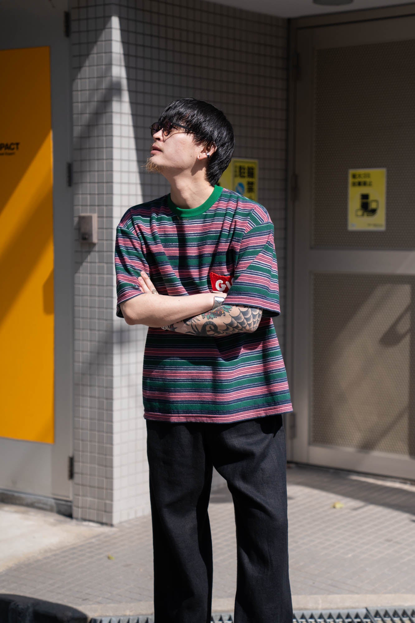Border Knit Tee