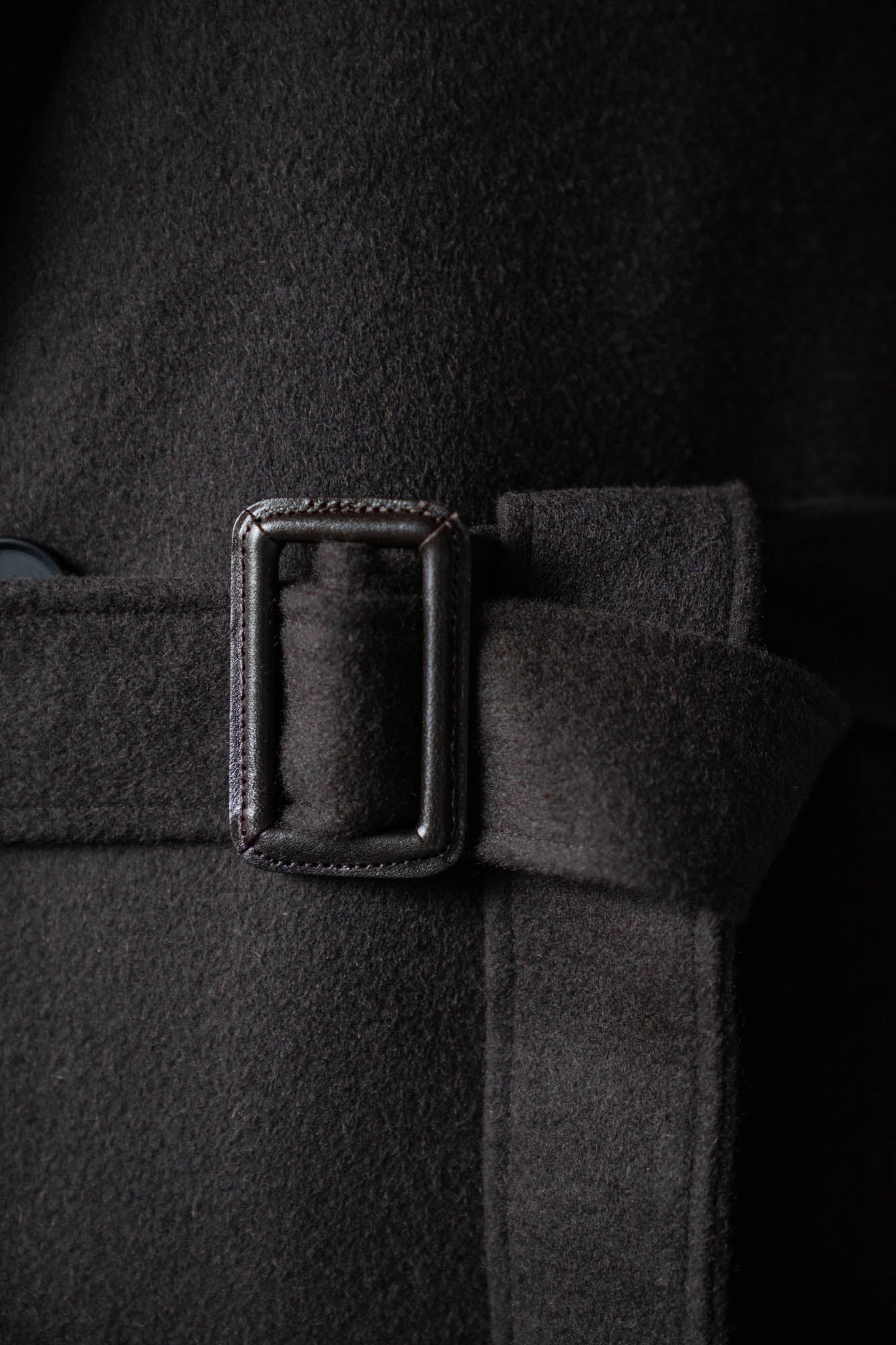 WOOL CASHMERE OVERSIZED PEAK LAPEL CHESTER COAT(ST.1533)