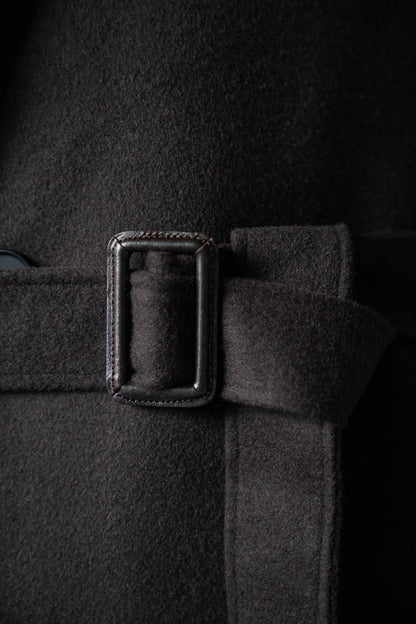 WOOL CASHMERE OVERSIZED PEAK LAPEL CHESTER COAT(ST.1533)