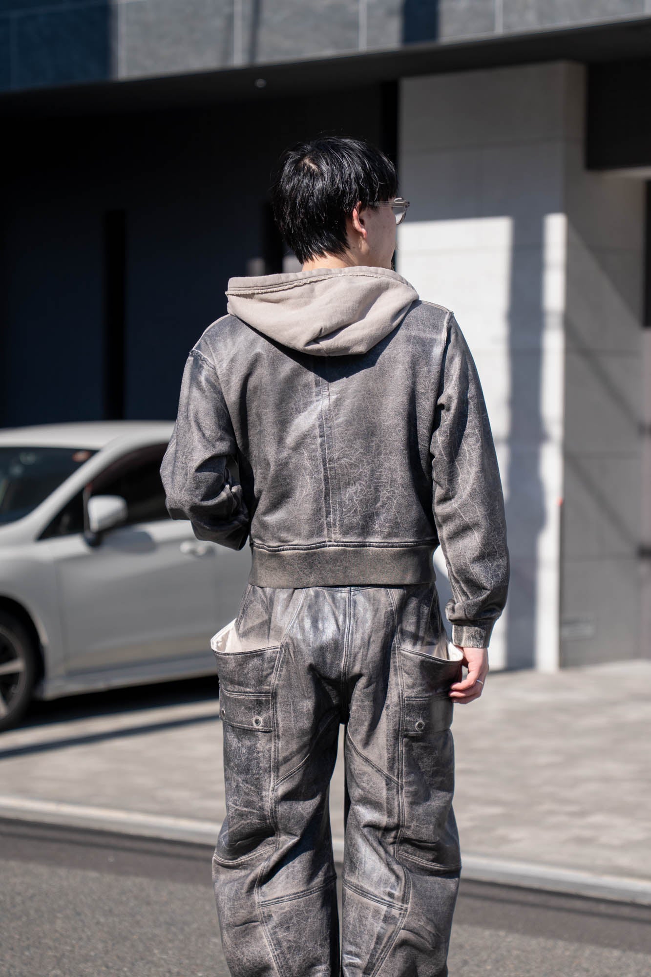 CRACKING COATED RIDERS PARKA .15