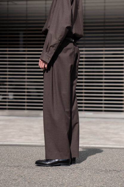 5 Tuck Trouser in Wool Tropical