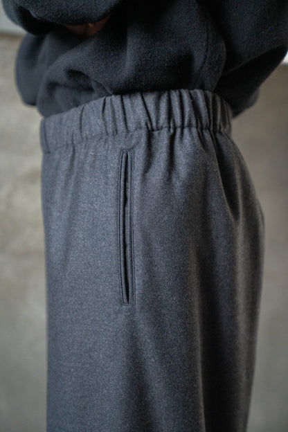 Drawstring Trousers in Wool Flannel