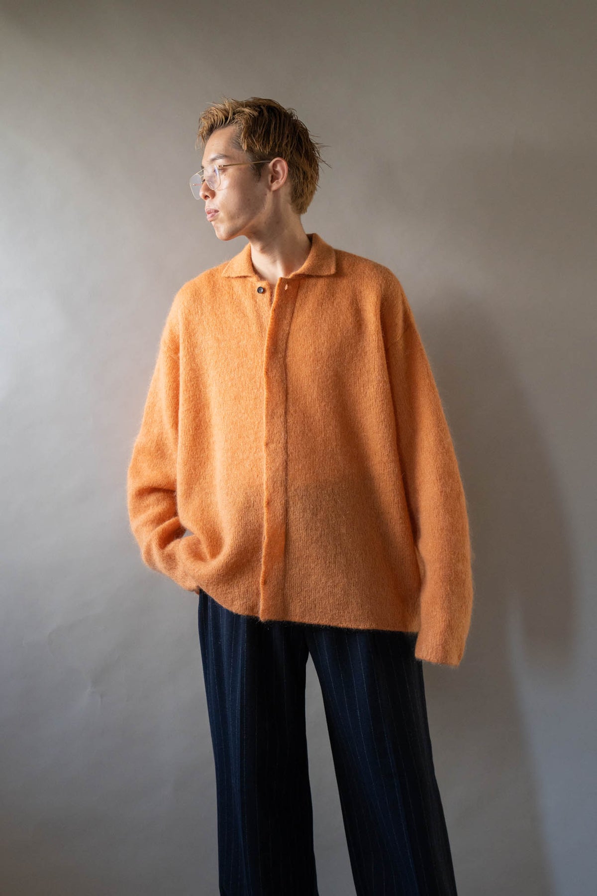 Kid Mohair Knit Shirts