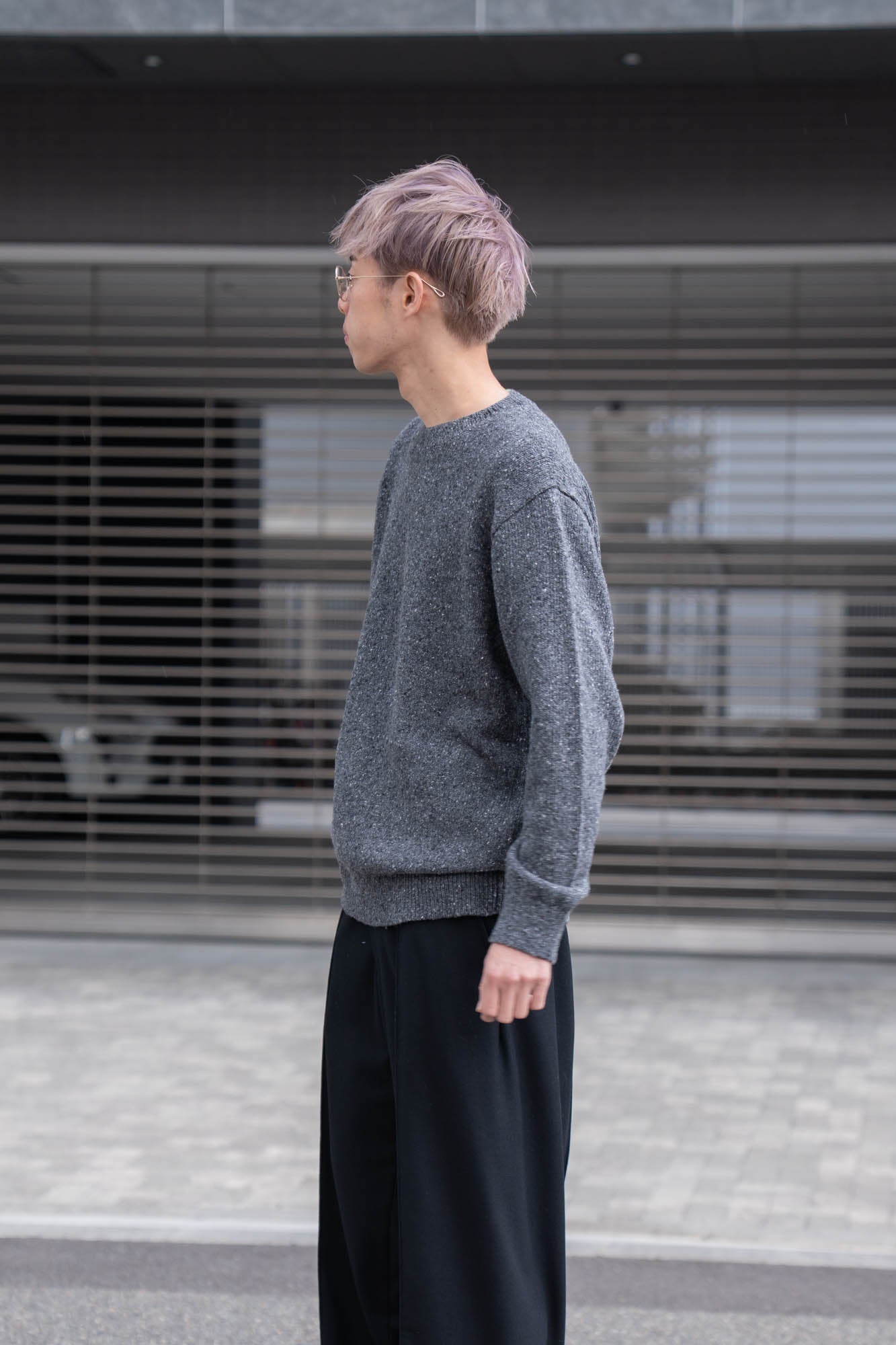 COLOR NEP KNIT P/O