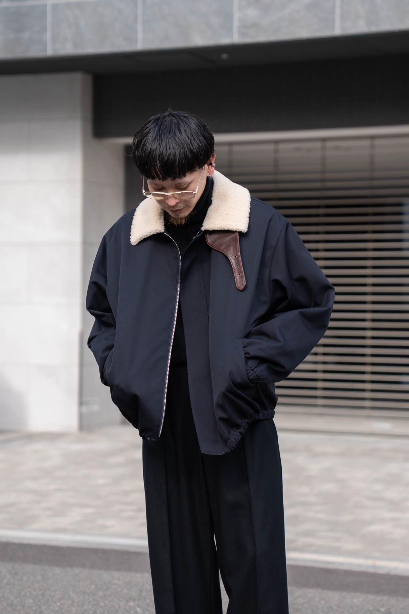 MOUTON COLLAR PADDED JACKET(ST.1377)