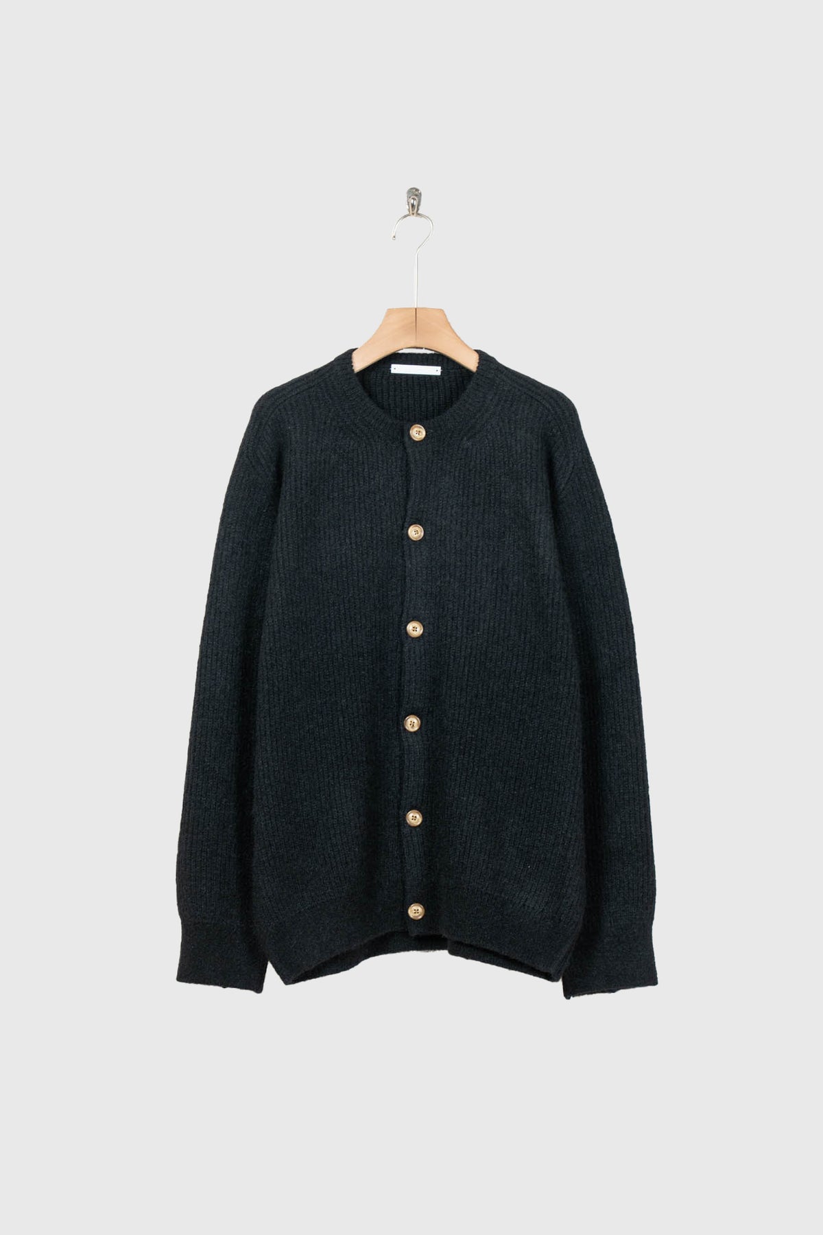 CREW-NECK KNIT CARDIGAN