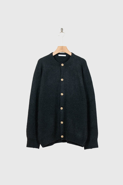 CREW-NECK KNIT CARDIGAN
