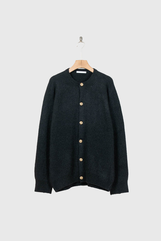 CREW-NECK KNIT CARDIGAN