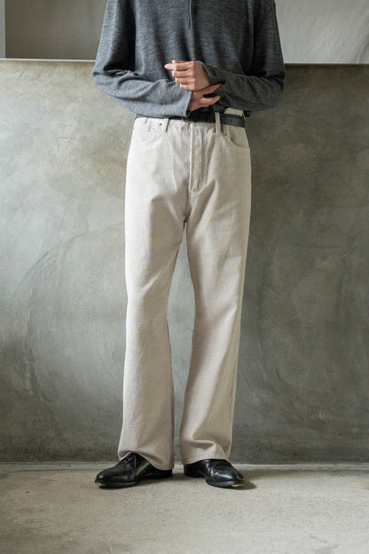 stone‑washed corduroy pants