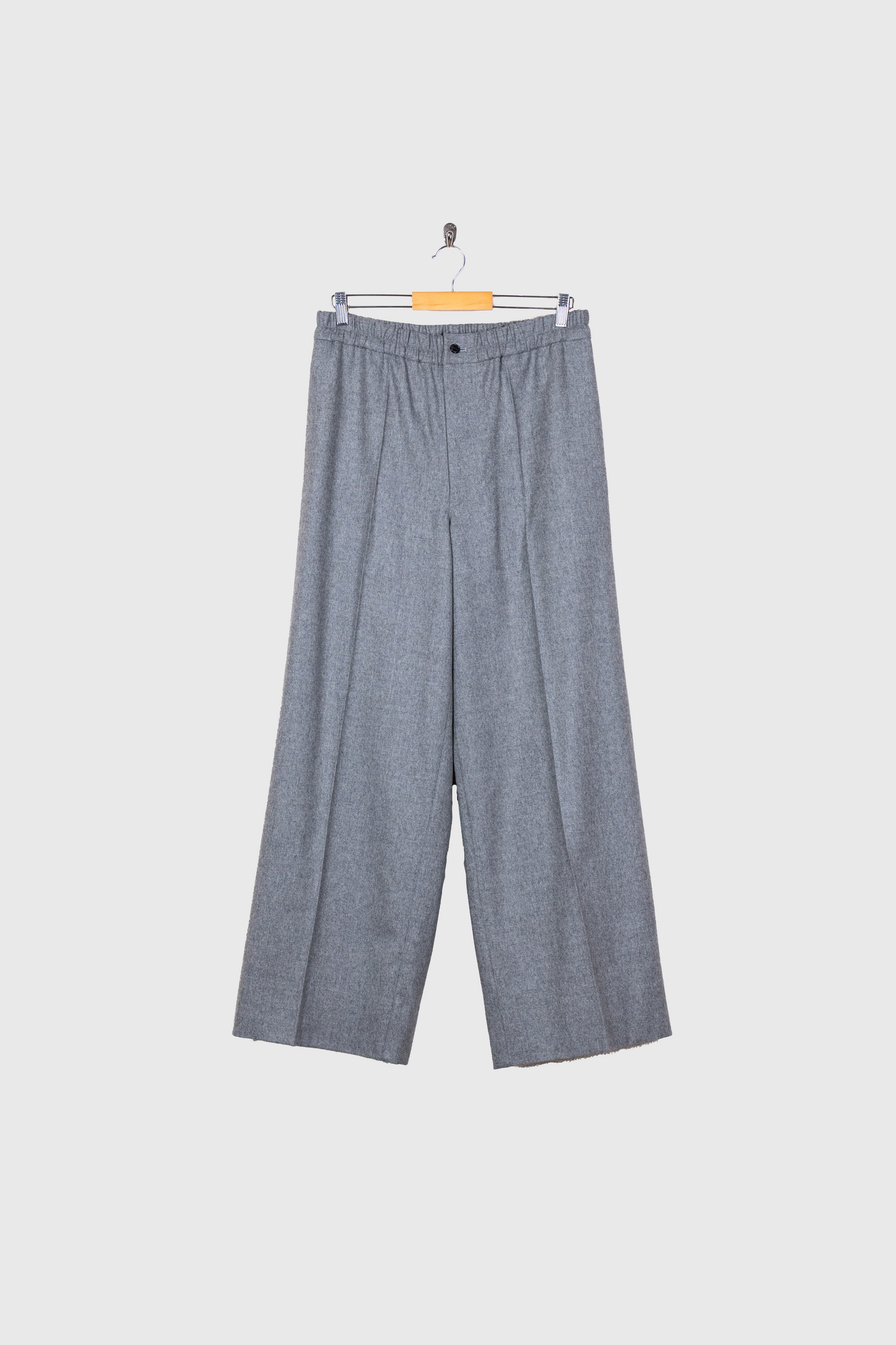 WOOL FRANNEL EASY TROUSERS