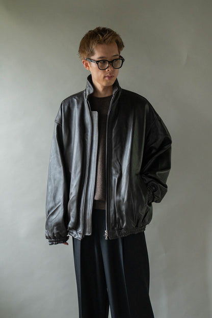 SHEEP LEATHER STAND COLLAR JACKET(ST.1553)