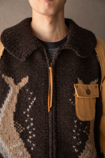 Combination cowichan sweater