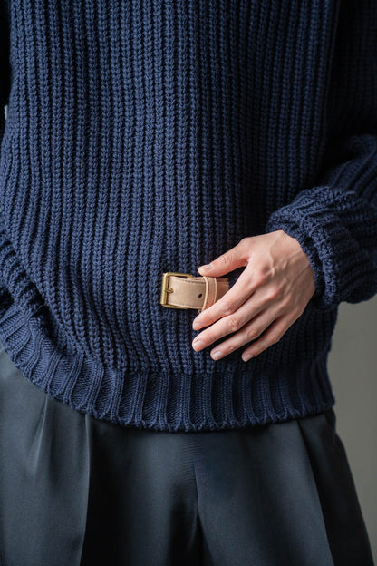 Belt. Slit Knit in Merinos d`Arles