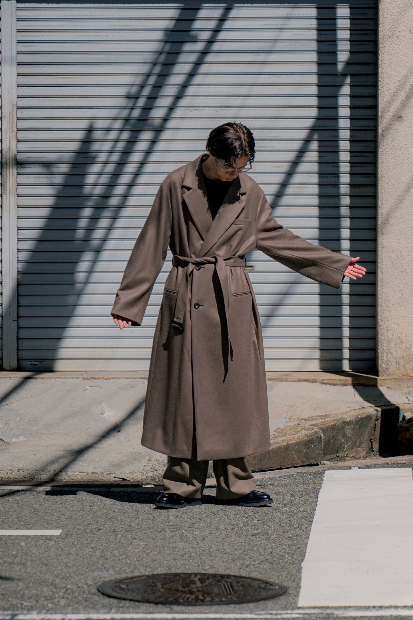 OVERSIZED MAXI-LENGTH DOUBLE BREASTED COAT