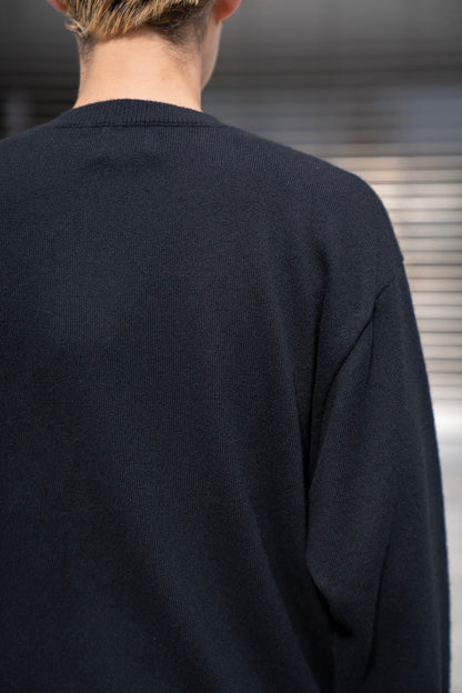 RIGID CASHMERE GARMENT DYED SWEATER P/O