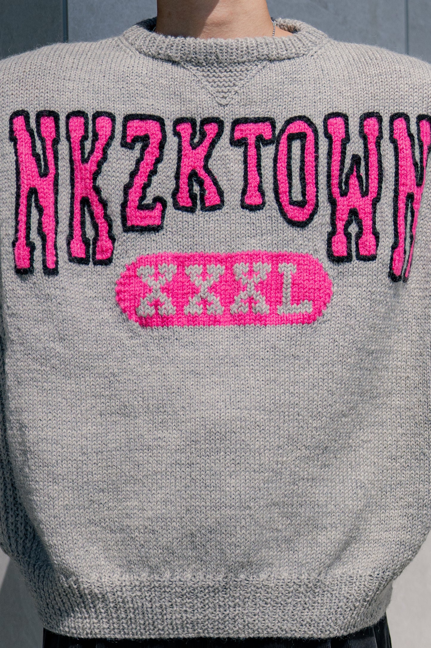 sign 別注 HAND KNIT COLLEGE SWEATER