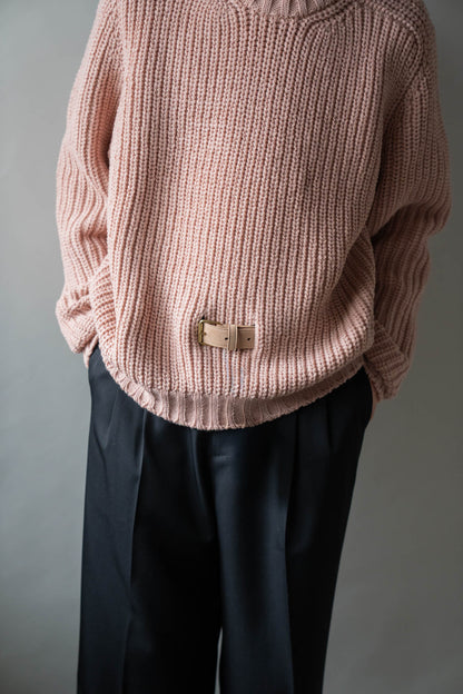 Belt. Slit Knit in Merinos d`Arles