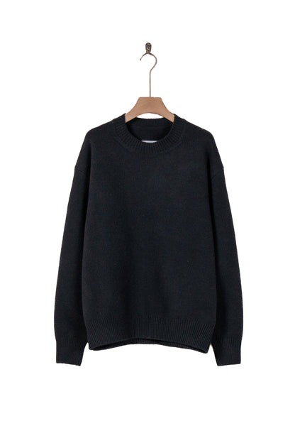 EXTRA FINE WOOL WARM KNIT CREW NECK LS