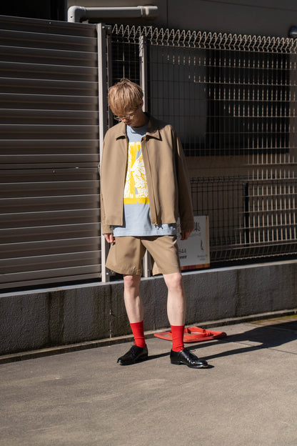 Work Shorts in Wool Gabardine