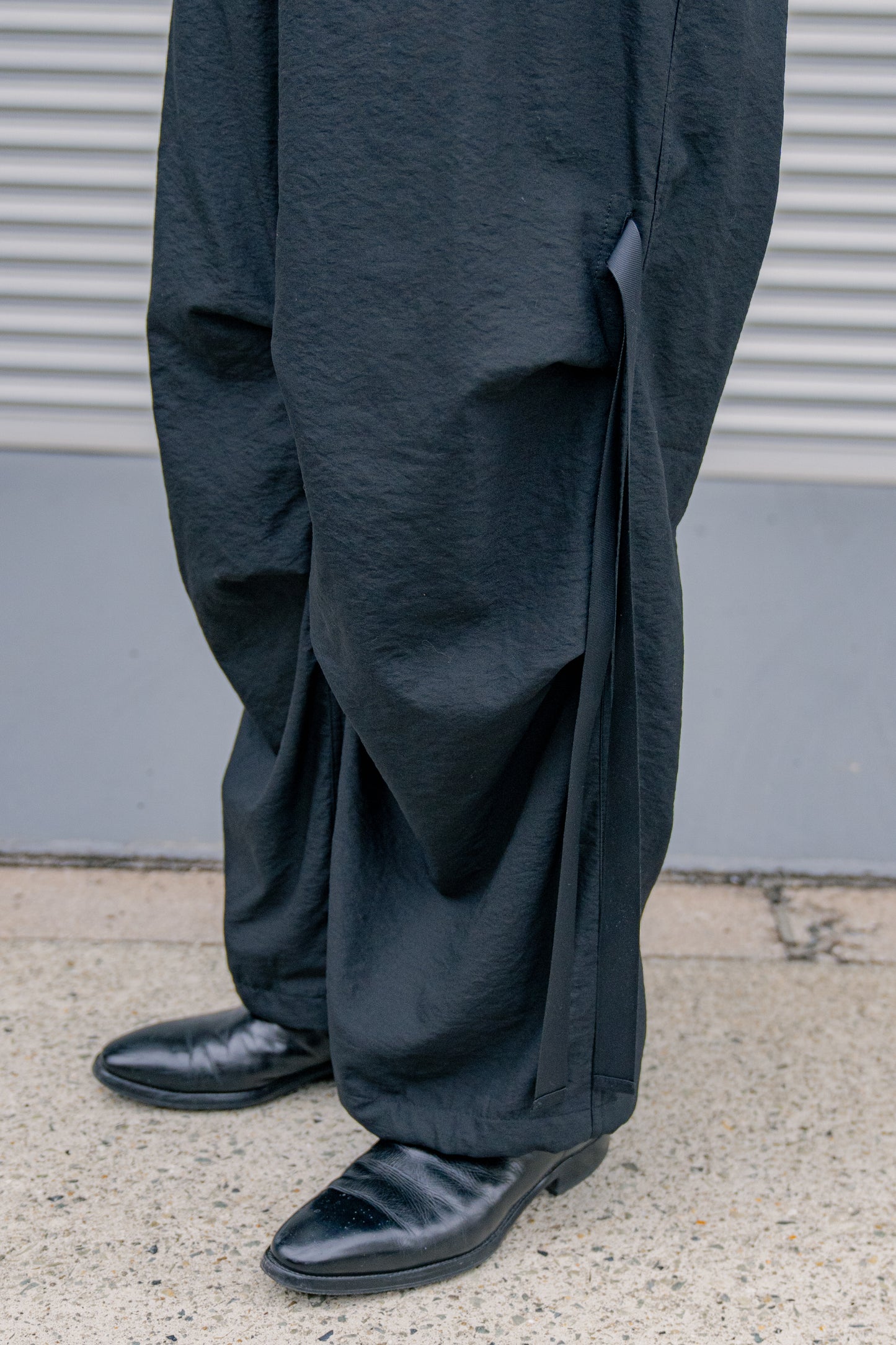 Wo/Ny poplin parachute pants