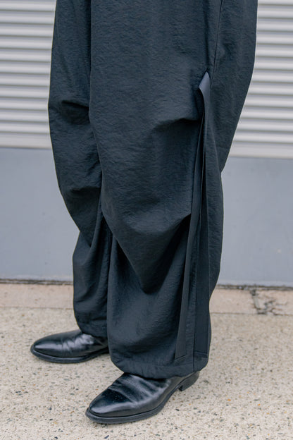 Wo/Ny poplin parachute pants