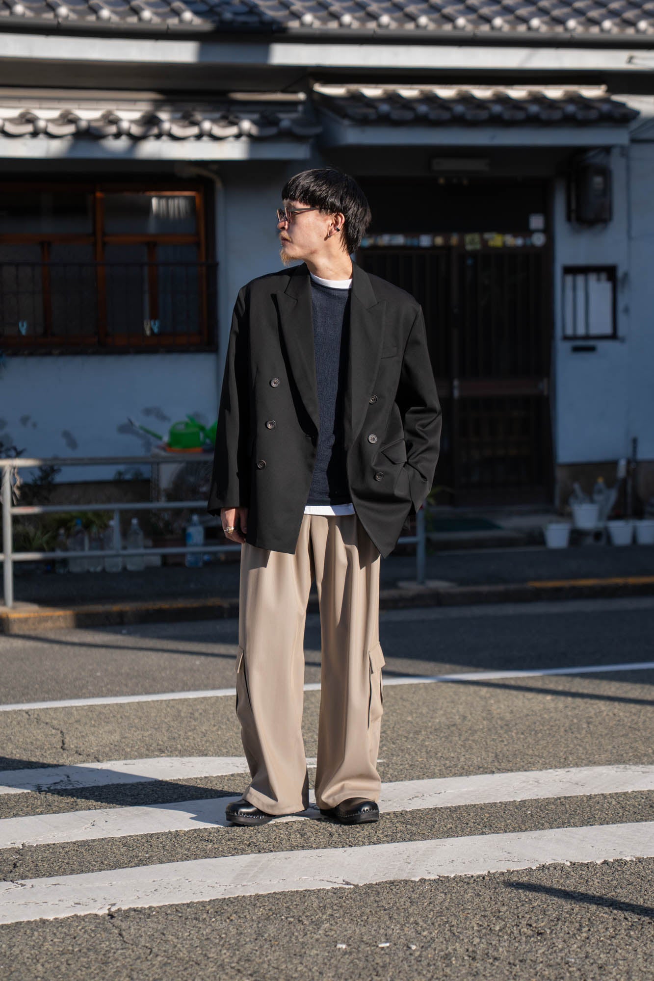 OVERSIZED DOUBLE BREASTED JACKET(ST.1411)