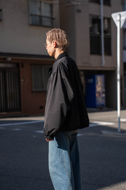 SILK-BACK STAND COLLAR ZIP JACKET(ST.1378)