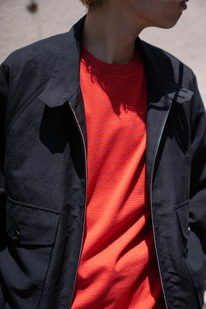 GARMENT DYED BORDER T-SHIRT