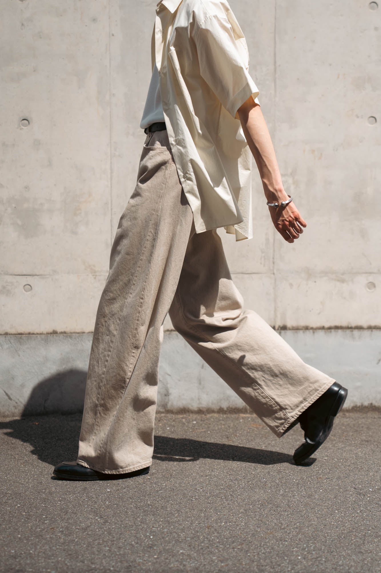 DEFORMATION WIDE COLOR DENIM PANTS(ST.1565)